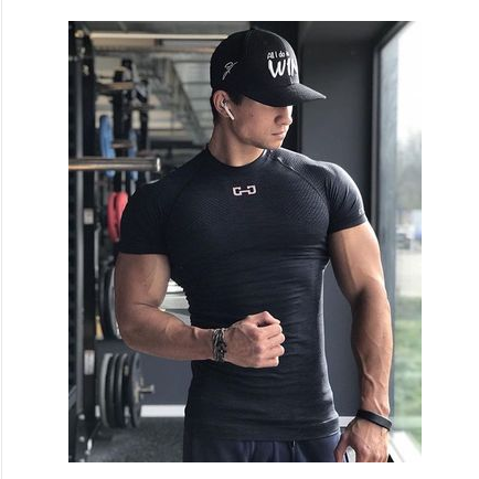 Camiseta de Compresión Atlética para Hombres para Gimnasio y Carrera