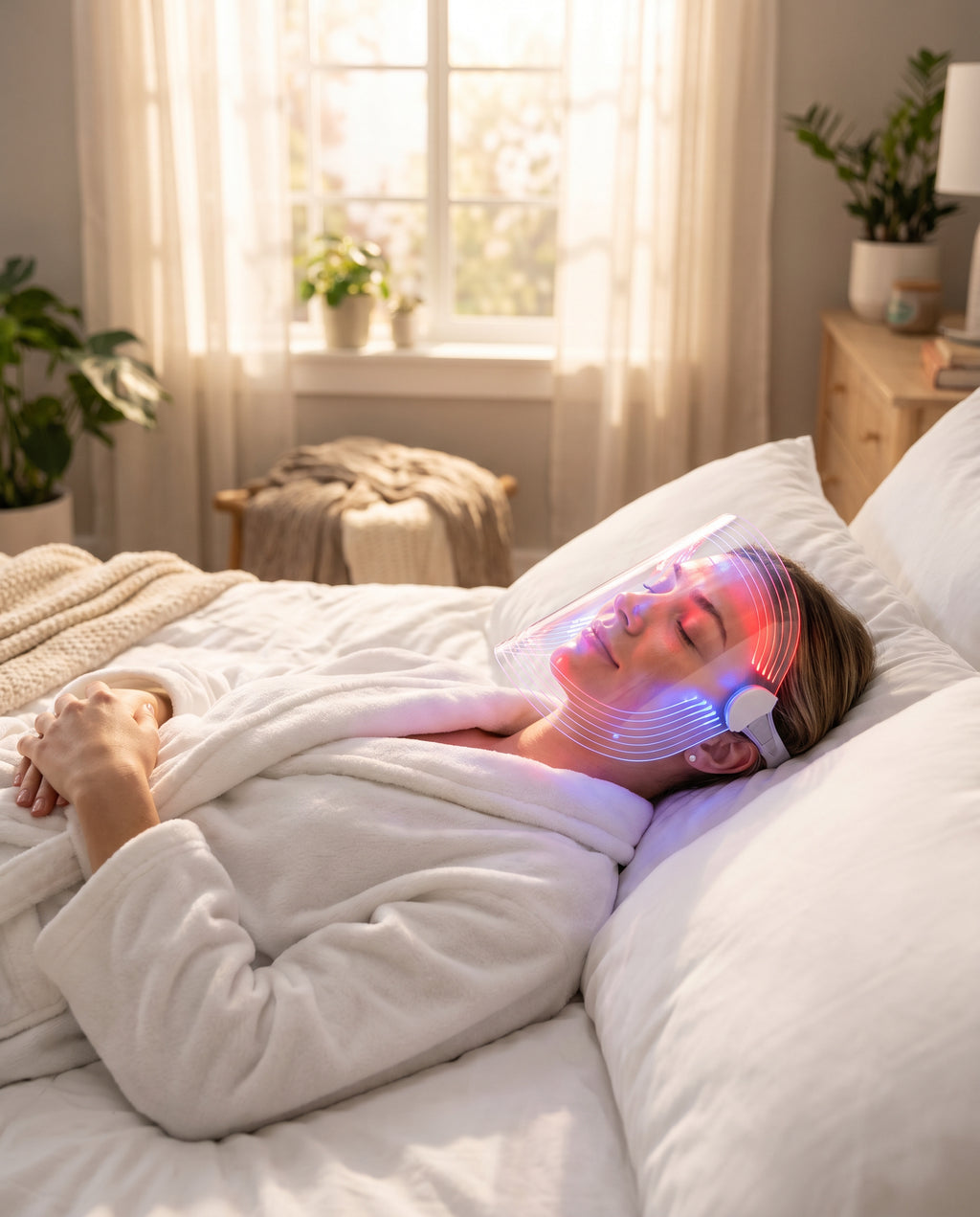 LumiGlow Pro™ — Mascarilla LED Fototerapia Facial 7 Colores