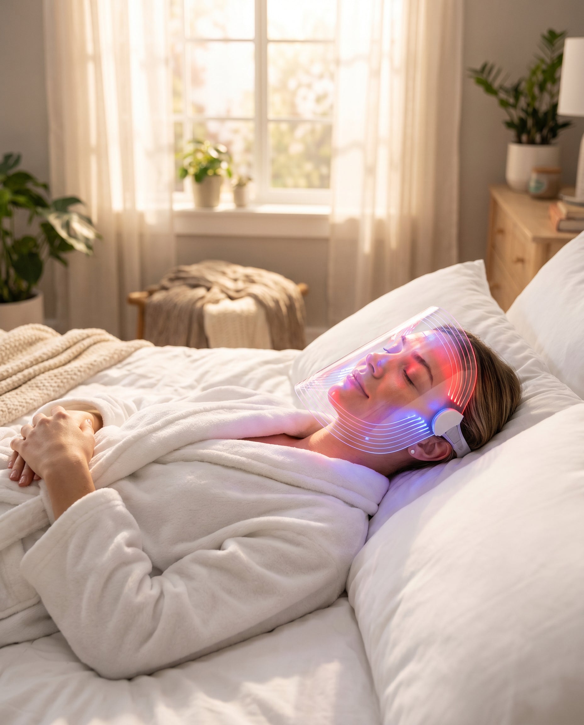 LumiGlow Pro™ — Mascarilla LED Fototerapia Facial 7 Colores