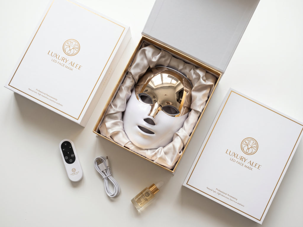 LumiGlow Pro™ — Mascarilla LED Fototerapia Facial 7 Colores