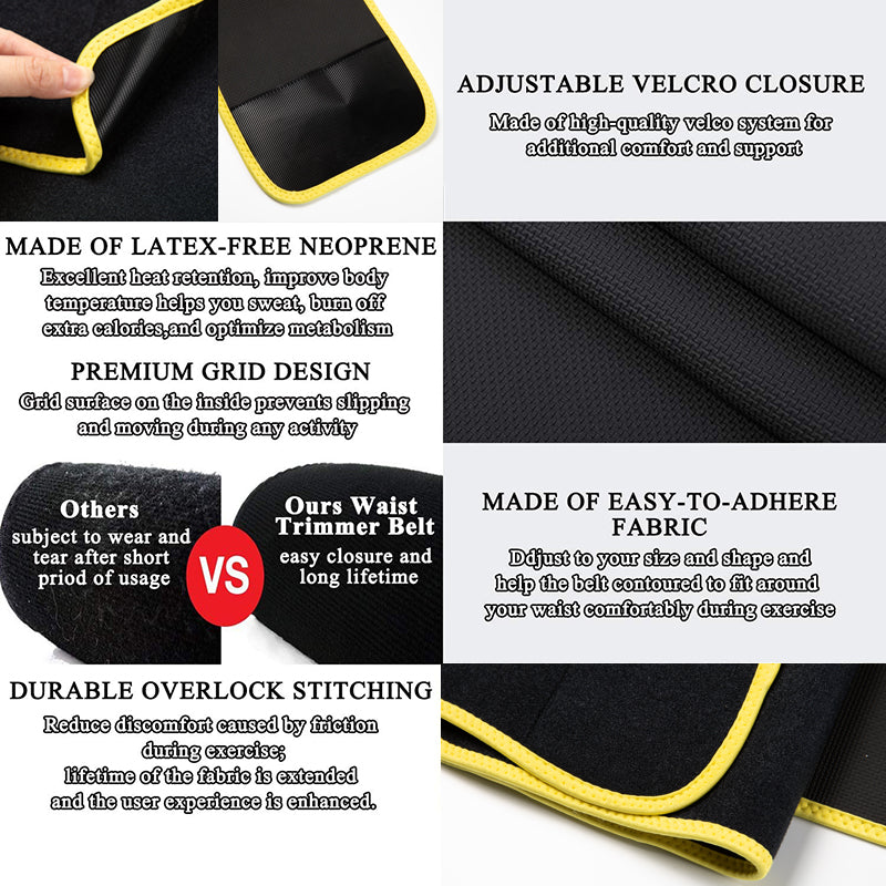 Men's Slim Fit Neoprene Waist Trainer Belt for Weight Loss